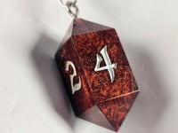 Image 2 of Red Rust Monster - D4 Dice necklace 