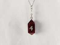 Image 1 of Red Rust Monster - D4 Dice necklace 