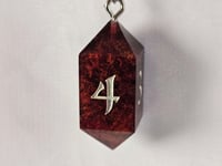 Image 3 of Red Rust Monster - D4 Dice necklace 