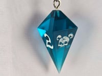 Image 4 of Cornflower - Purple D4 Dice Necklace 