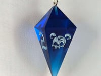 Image 1 of Blueberry - Purple D4 Dice Necklace 