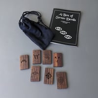 Image 4 of A Box of Seven Devils - Tanoak (with resin fill) box with Walnut tiles