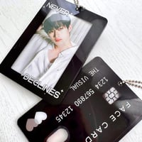 Image 1 of Face Card Never Declines Acrylic Photocard Holder