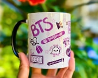Image 2 of BTS Doodle Mug 11oz
