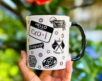 Image 3 of EXO Doodle Mug 11oz