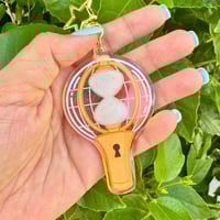 Image 2 of ATZ Lightiny Kpop Lightstick Acrylic Holographic Keychain Charm