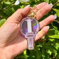 Image 1 of ENHYPEN ENGENE Bong Kpop Lightstick Acrylic Holographic Keychain Charm
