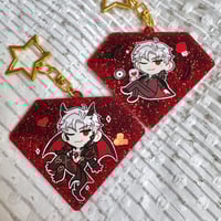 Image 2 of LADS Sylus Gem Glitter Acrylic Keychain Charm