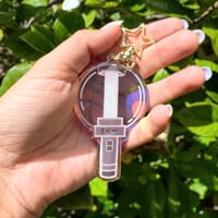 Image 2 of ENHYPEN ENGENE Bong Kpop Lightstick Acrylic Holographic Keychain Charm