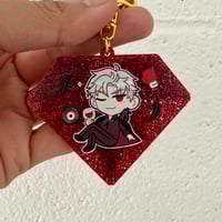 Image 4 of LADS Sylus Gem Glitter Acrylic Keychain Charm