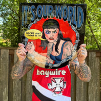 Image 2 of IT’S OUR WORLD woodcut