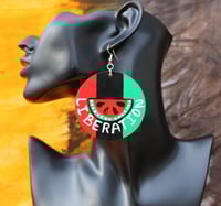 Image 3 of Black & Pali Solidarity Earrings