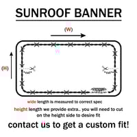 Image 5 of SUNROOF BARBWIRE BANNER 