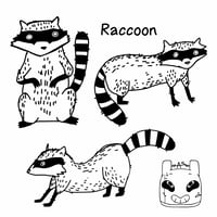 Image 1 of Raccoons Sticker Sheet