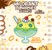 Image 4 of (PRE-ORDER) VALORANT LIL HOMIES DESSERTS KEYCHAINS