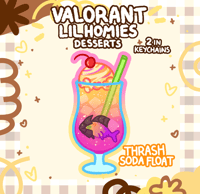 Image 5 of (PRE-ORDER) VALORANT LIL HOMIES DESSERTS KEYCHAINS