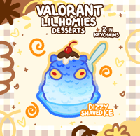 Image 3 of (PRE-ORDER) VALORANT LIL HOMIES DESSERTS KEYCHAINS