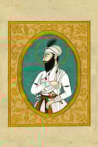Image 2 of Guru Gobind Singh Ji | Kangra Style Fine Art Portrait