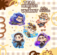 Image 1 of (PRE-ORDER) TEAM HERETICS X VALORANT KEYCHAINS