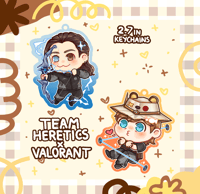 Image 2 of (PRE-ORDER) TEAM HERETICS X VALORANT KEYCHAINS