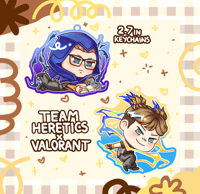 Image 3 of (PRE-ORDER) TEAM HERETICS X VALORANT KEYCHAINS