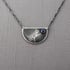 Sterling Silver and Blue Sapphire Tabby Cat Necklace Image 3