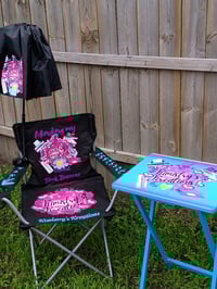 Image 1 of Custom Personalized Umbrella Chair Tray Table Set