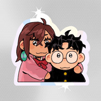 Image 1 of dandadan - holographic sticker