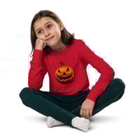 Image 7 of Youth Long Sleeve Tee - Classic Jack O Lantern