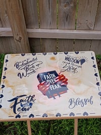 Image 1 of Custom Personalized Tray Table 