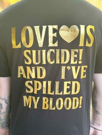 Image 1 of LOVE double sided Gold Foil T