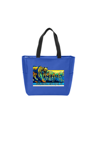 "Hope for Ukraine" Zippered Tote – Carry Compassion, Support Children in Crisis
