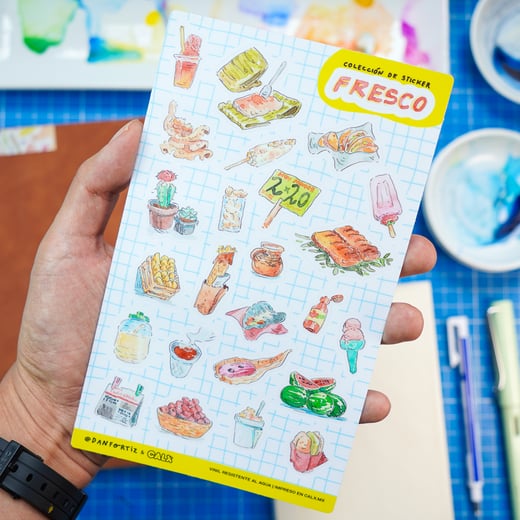 Planilla de stickers - Fresco