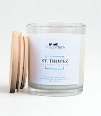 Image 1 of St. Tropez Soy Candle – Mango, Pineapple & Coconut Milk | 100% Soy Wax Candle