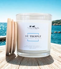 Image 3 of St. Tropez Soy Candle – Mango, Pineapple & Coconut Milk | 100% Soy Wax Candle