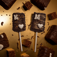 Image 5 of The Gilded Trio: A Luxe Confection Box - Personalized Handcrafted Chocolate & Vanilla Dipped Treats