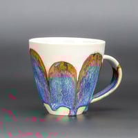 Image 3 of Blue/Rainbow Rust Arches #3 - Tall Mug