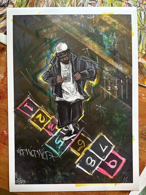 A-minor / 1 of 1 HAND ALTERED Print