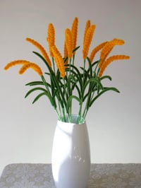 Image 1 of Golden Wheat Bouquet – Pipe Cleaner Handmade