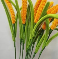 Image 3 of Golden Wheat Bouquet – Pipe Cleaner Handmade