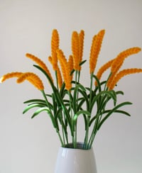 Image 4 of Golden Wheat Bouquet – Pipe Cleaner Handmade