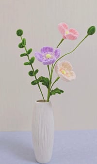 Image 1 of Multicolour Poppy Bouquet – Pipe Cleaner Handmade