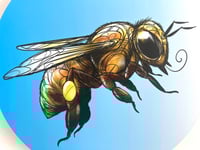 Image 2 of FINE ART PRINT " BEE A "