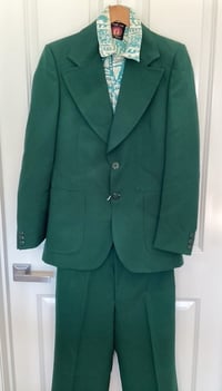 Image 2 of Memory Flowers custom created from stunning linen suit and floral shirt