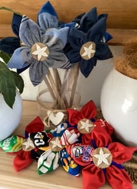 Image 1 of Memory Flowers custom created from Polo Shirts and a special Rugby top