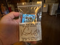 Image 1 of Kevin Seconds - Tiny Haiku Owls / 3-Piece Micro Art Set Series, Vol. 1 / #18 of 30 