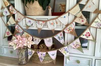 Image 1 of Memory Flowers & Memory Bunting created from a stunning collection of Doilies and tops