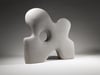 Threshold - Hand-Built Grey Ceramic Sculpture