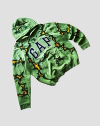 Image 3 of 1 OF 1 REWORKED GAP MATCHA CRACKY HOODIE SIZE L
