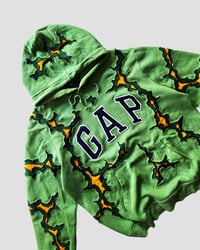 Image 4 of 1 OF 1 REWORKED GAP MATCHA CRACKY HOODIE SIZE L